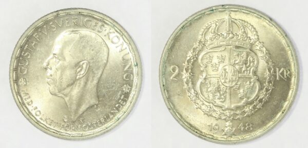 Sweden 2 Kronor 1948