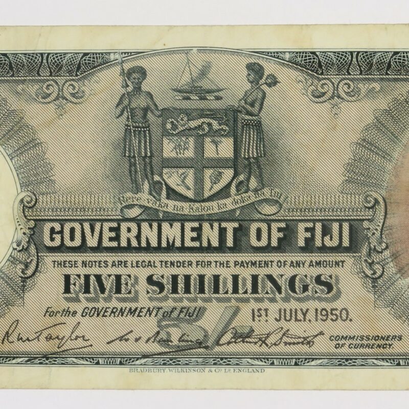 Fiji 5 Shillings 1950