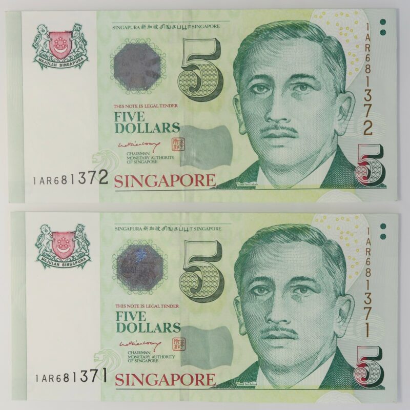 Singapore $5 Pair 1999