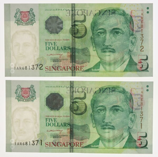 Singapore $5 Pair 1999