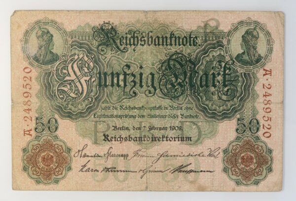 Reichsbanknote 50 Marks 1908