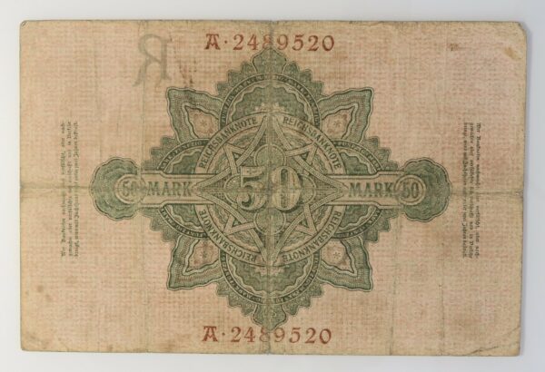 Reichsbanknote 50 Marks 1908