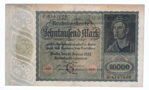 Reichsbanknote 10000 Marks 1922