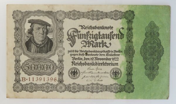 Reichsbanknote 50,000 Marks 1922