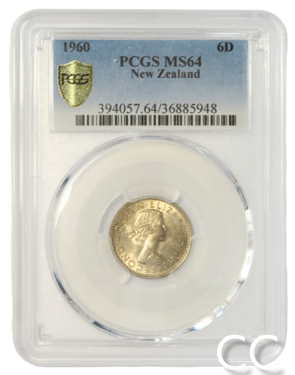 1960 Sixpence MS64 PCGS