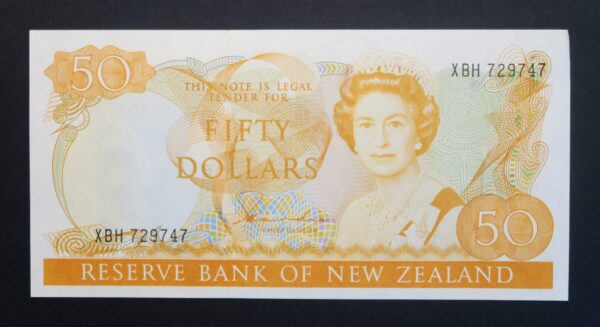 Fifty dollars 1992 zealand note