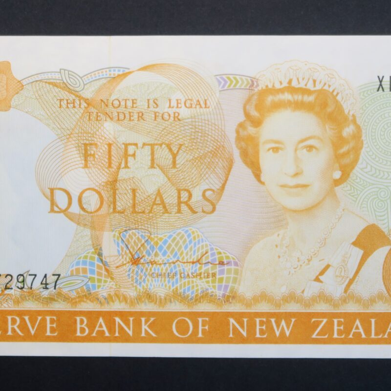 Fifty dollars 1992 zealand note