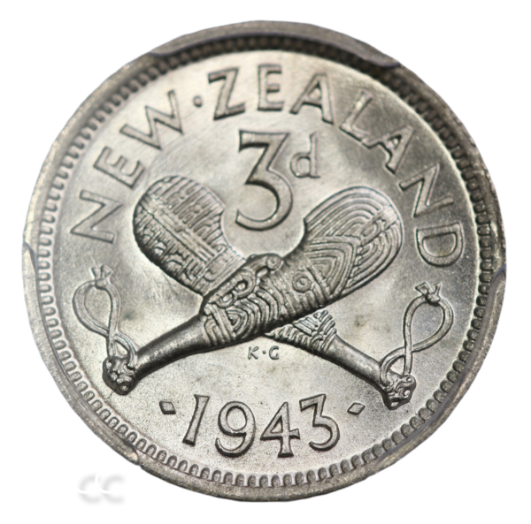 best grade coins new zealand threepence 1943