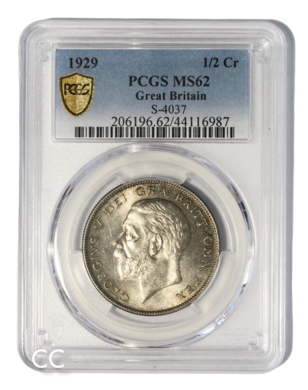 Pcgs graded halfcrown 1929
