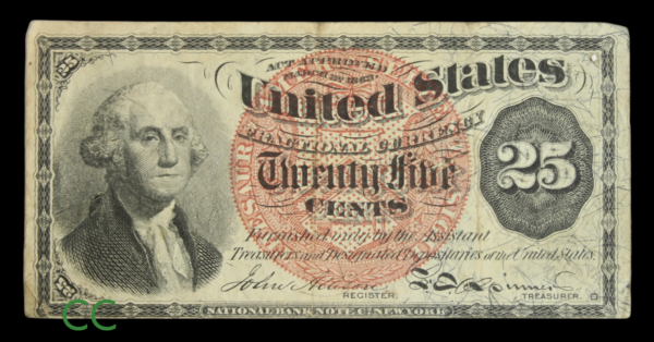 Twenty five cents 1863