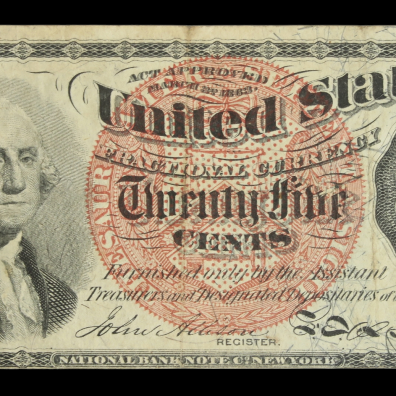 Twenty five cents 1863