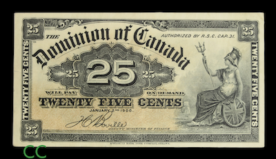 Canada fractional banknote