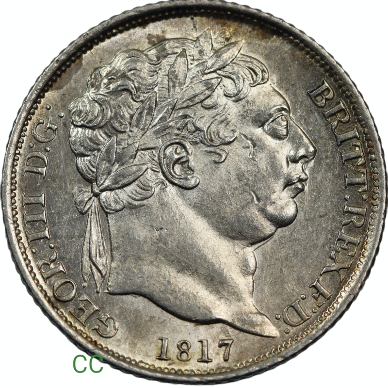 George third sixpence 1817