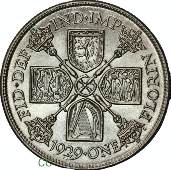 king george fifth florin 1929