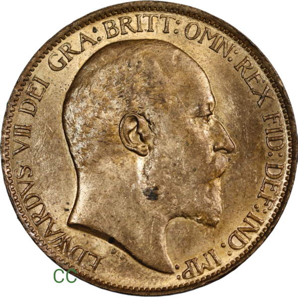 1902 Edward seventh penny
