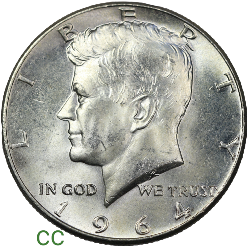 Kennedy silver coin