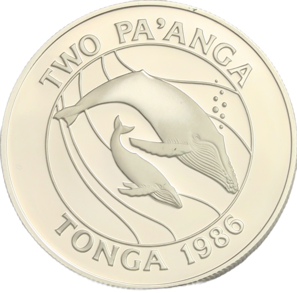 Tonga wildlife coin 1986