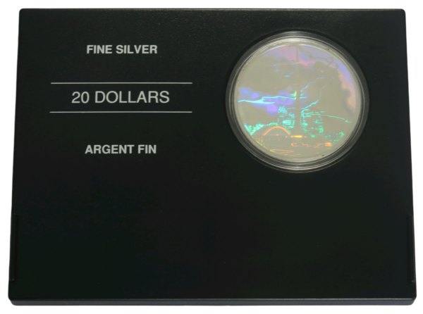 Holographic canadian coin