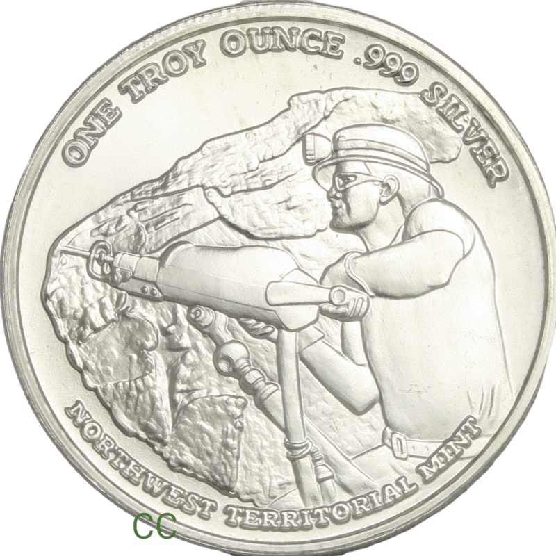 Silver round pan american