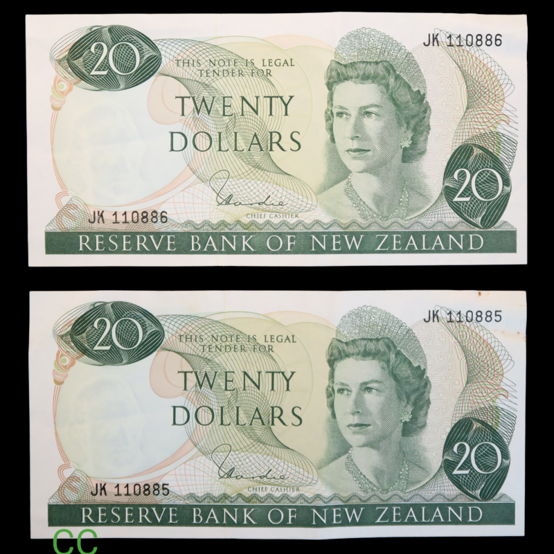 Consecutive 20 dollars