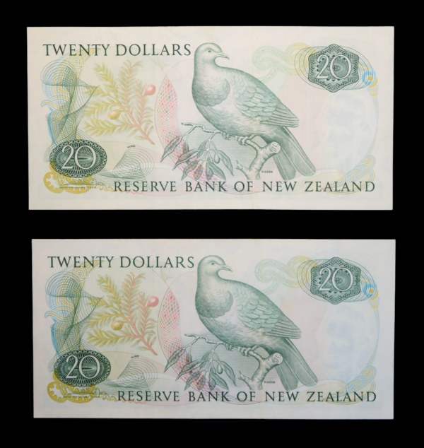 Twenty dollar banknotes