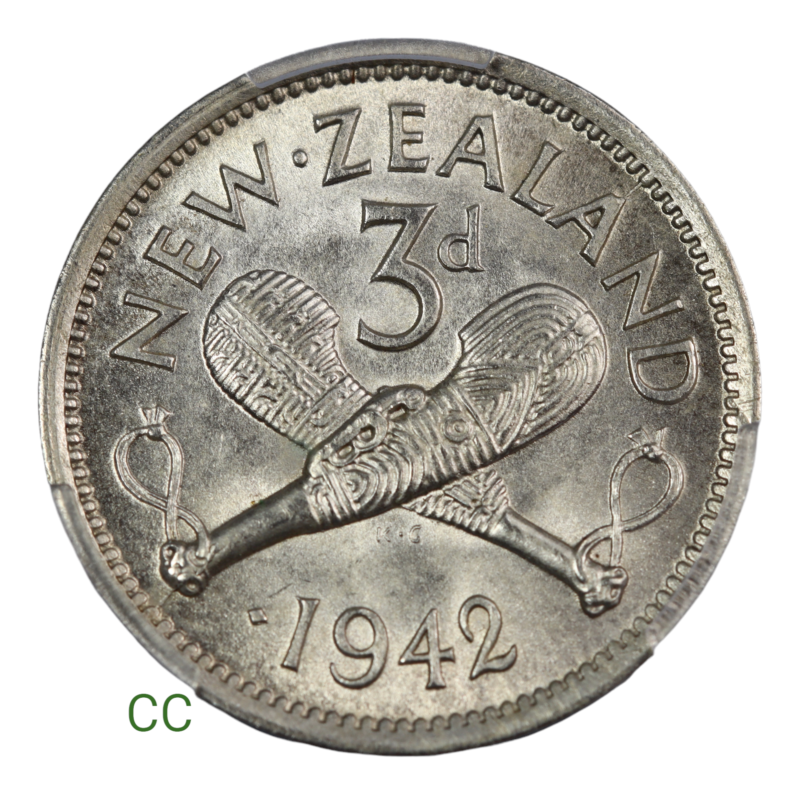 1942 new zealand threepence