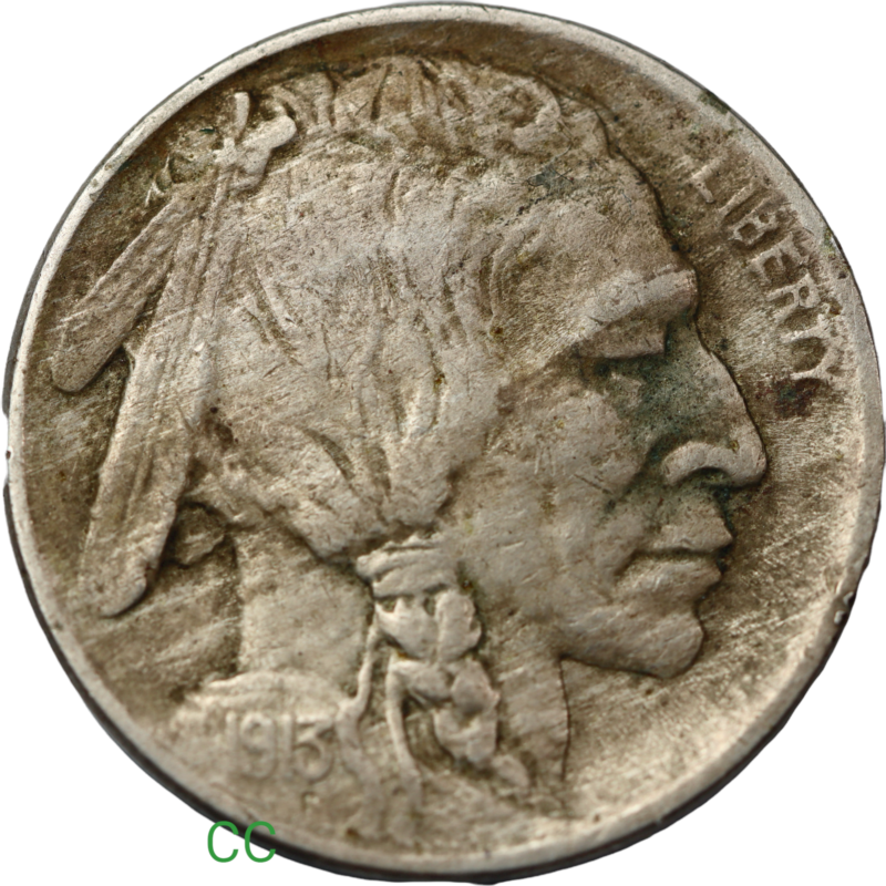 Buffalo nickel 1913 type 1