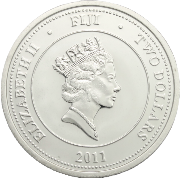 Fiji silver bullion 2 dollars