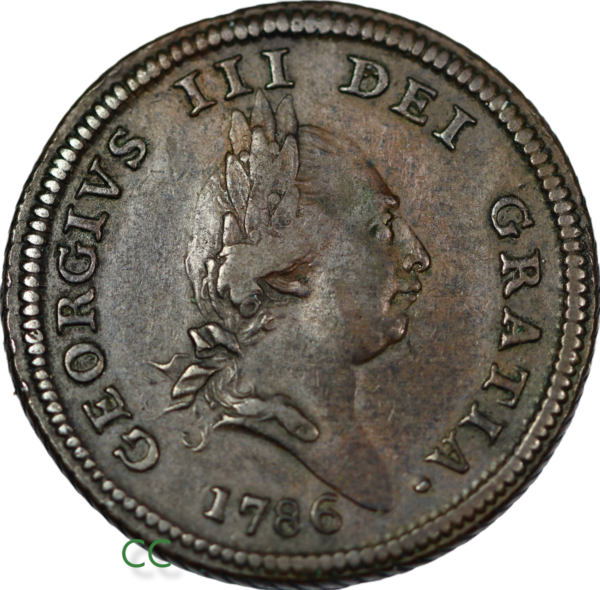 Isle of man 1786 halfpenny