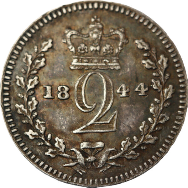 1844 two penny coin