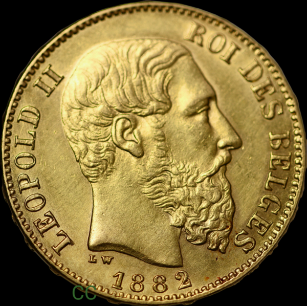 Belgium 20 francs 1882