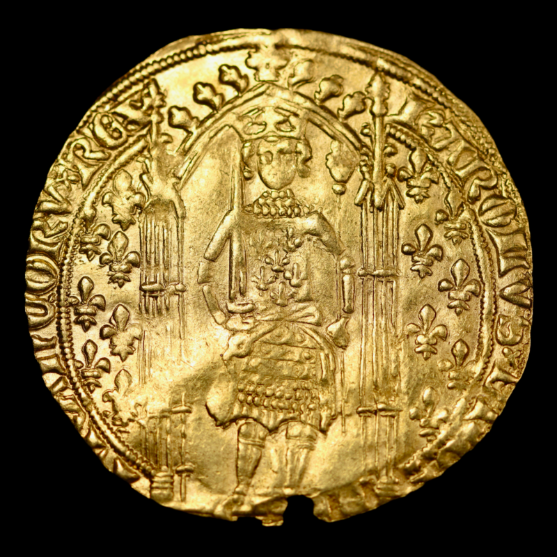 French gold coin 1364