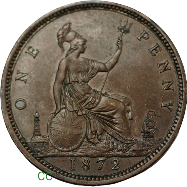 Quality penny 1872
