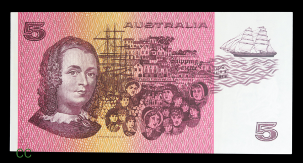 Sir Joseph banks 5 dollars