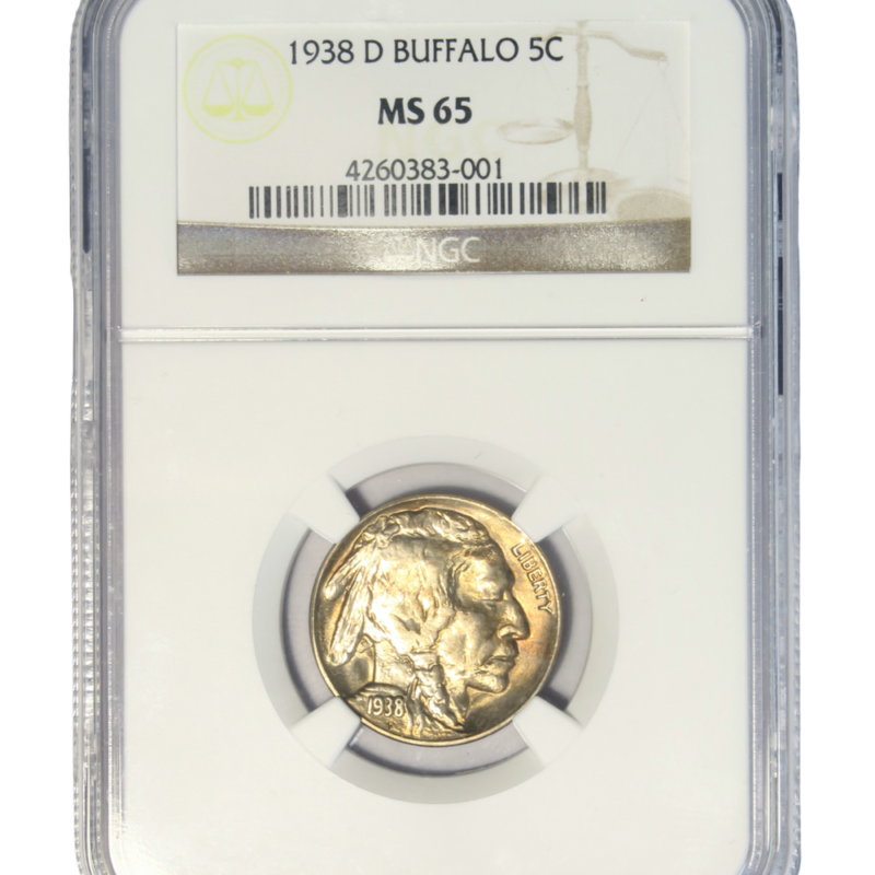 Buffalo nickel 1938d