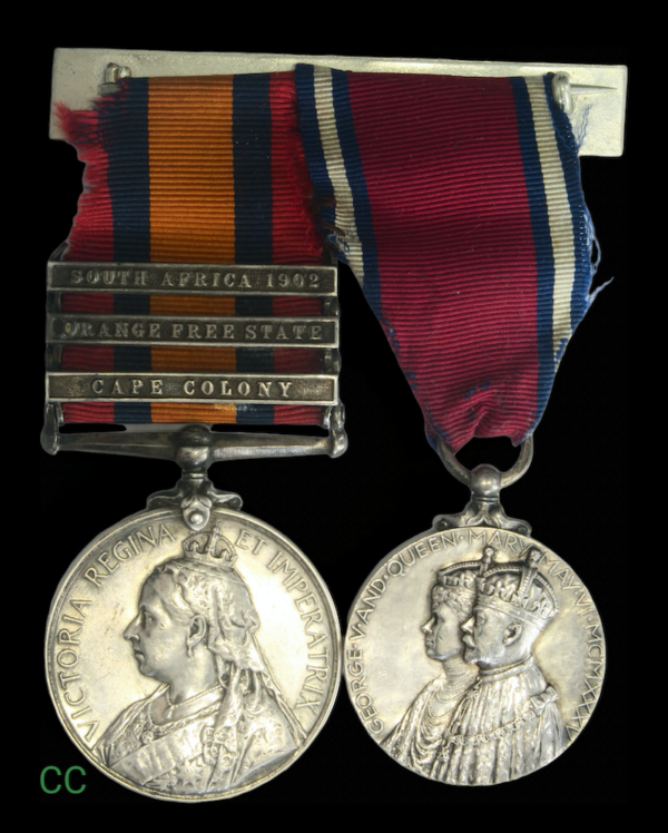 Boer war medal pair