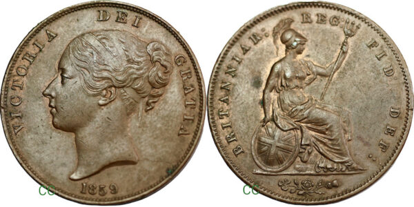 High grade 1859 penny