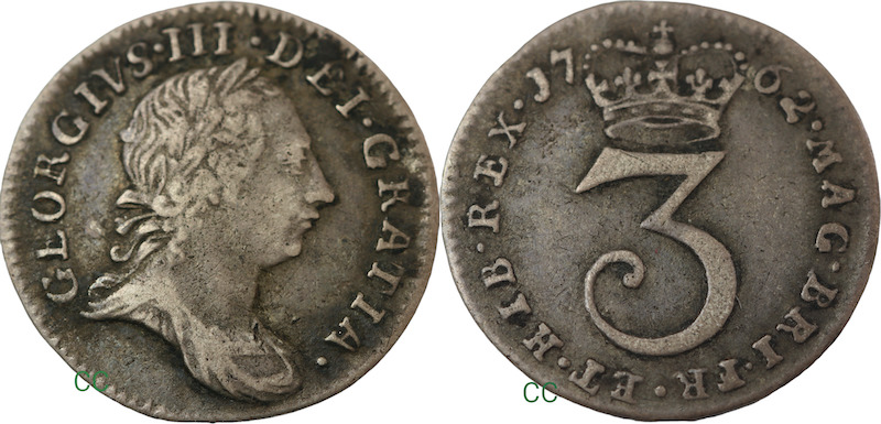 1672 threepencee