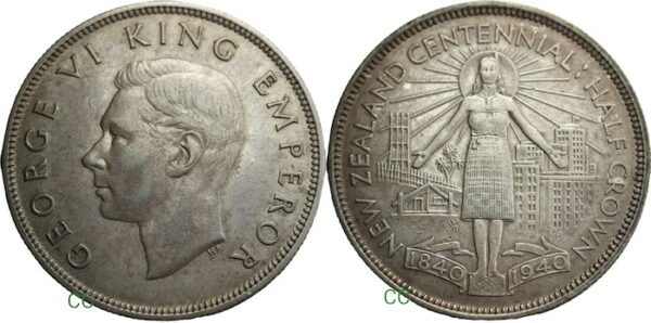 1940 centennisl half crown