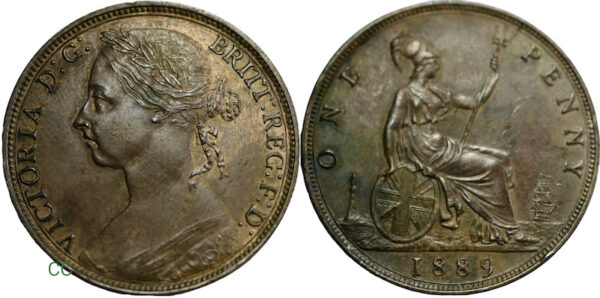 1889 british one penny