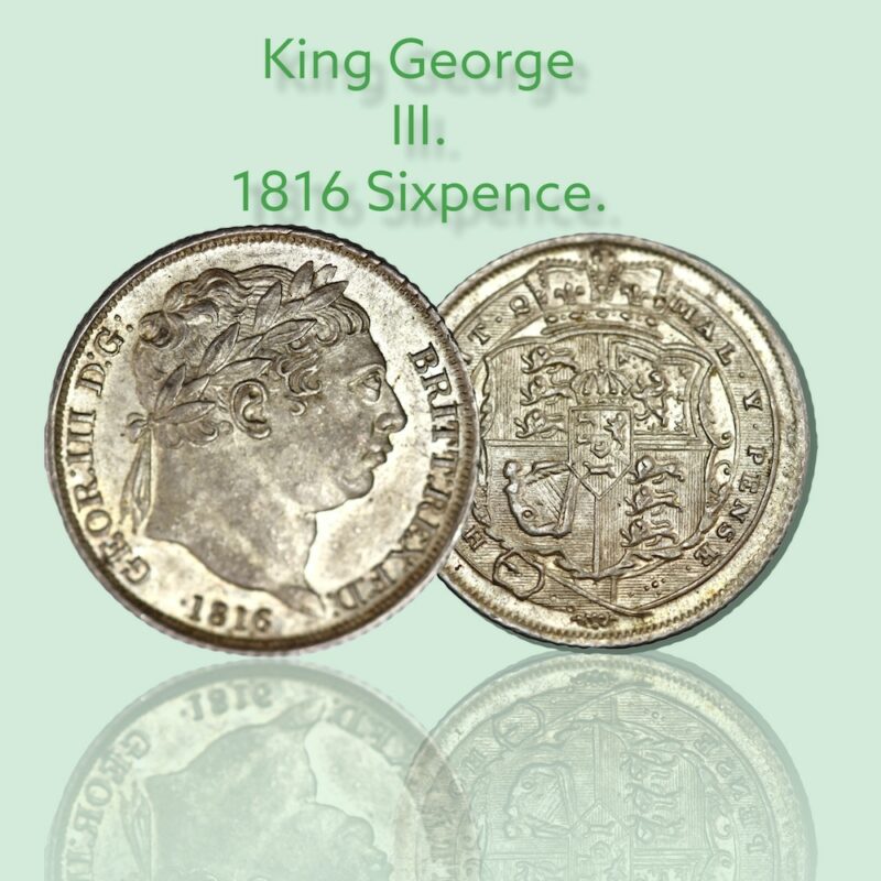 George third sixpence 1816