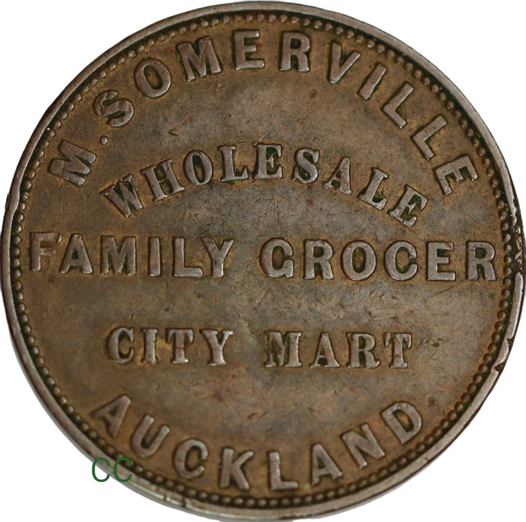 M.Somerville, Auckland Penny 1857. Sold. colonialcollectables buying