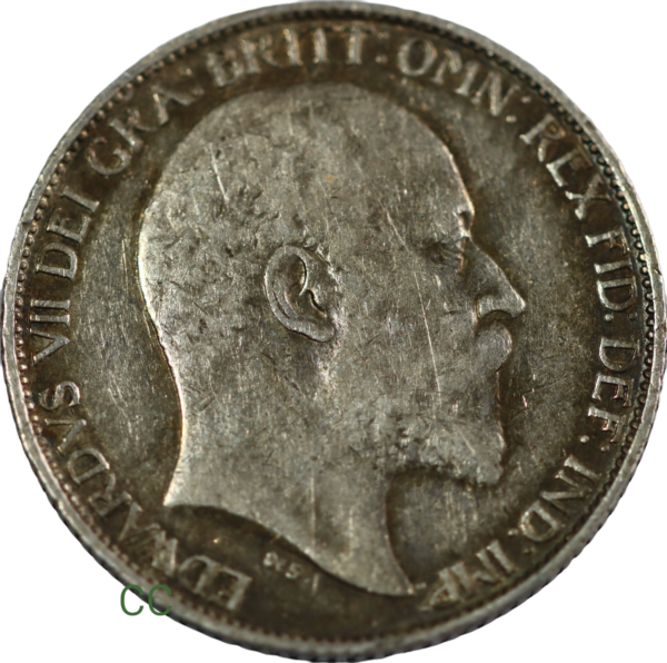 British sixpence 1908