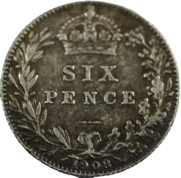 Edwardian sixpence