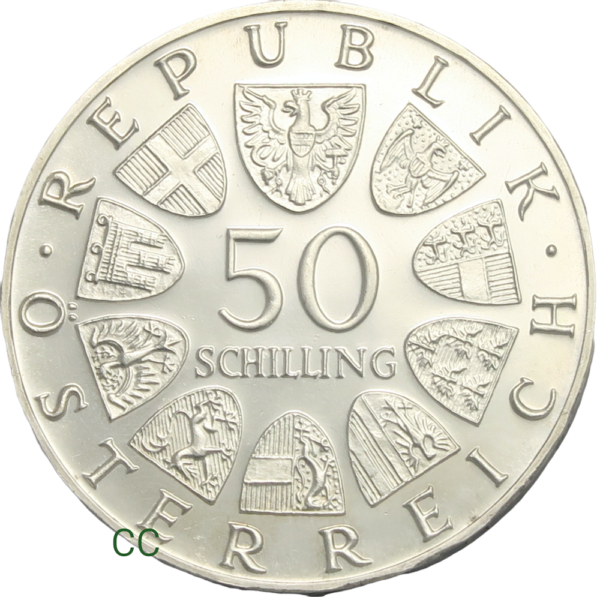 Austria 50 schillings coins