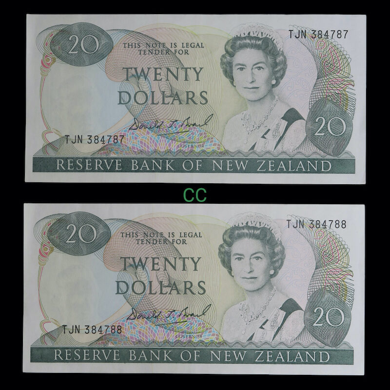 Twenty dollars pair 1989