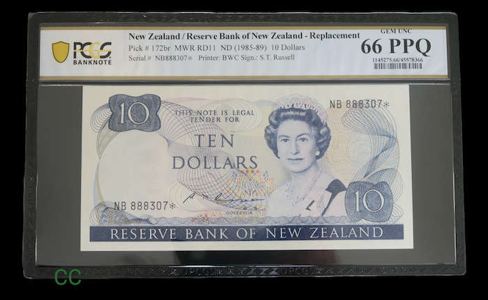 Zealand russel replacement note