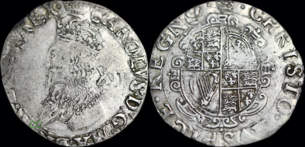 Charles first shilling 1648