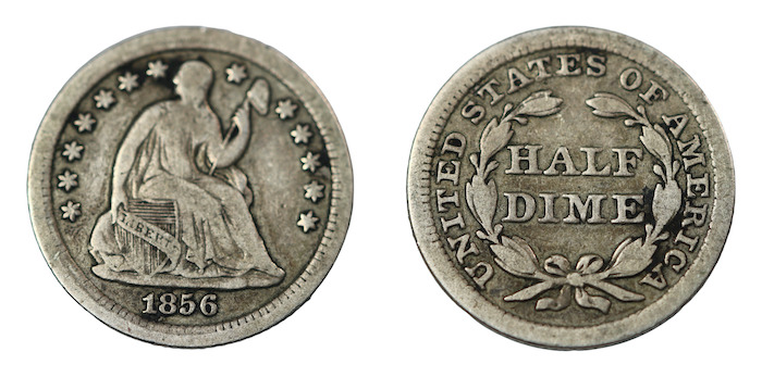 Half dime 1856