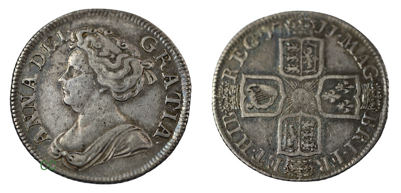 Anne shilling 1711